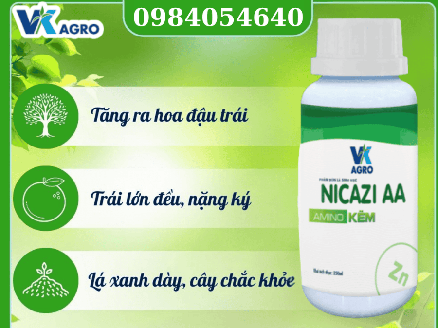 Đại lý phân bón lá VK AGRO
