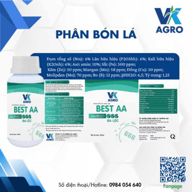 Phân Bón lá BEST AA
