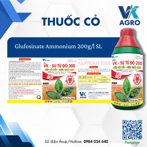 Thuốc Diệt Cỏ VK- SƯ TỬ ĐỎ 200